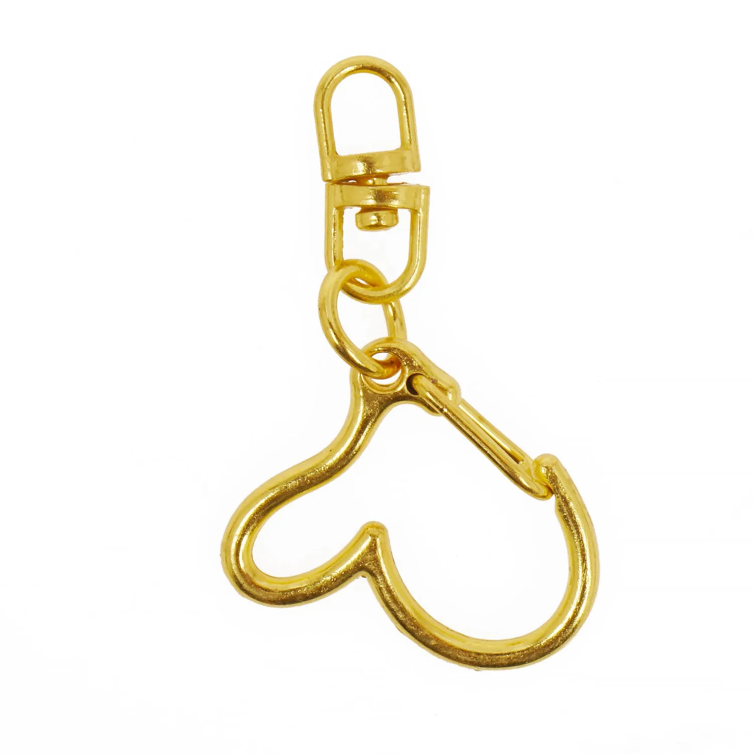 10PCS Key Rings Irregular Heart Shape key Chains with Swivel Connector, Snap hook 103660