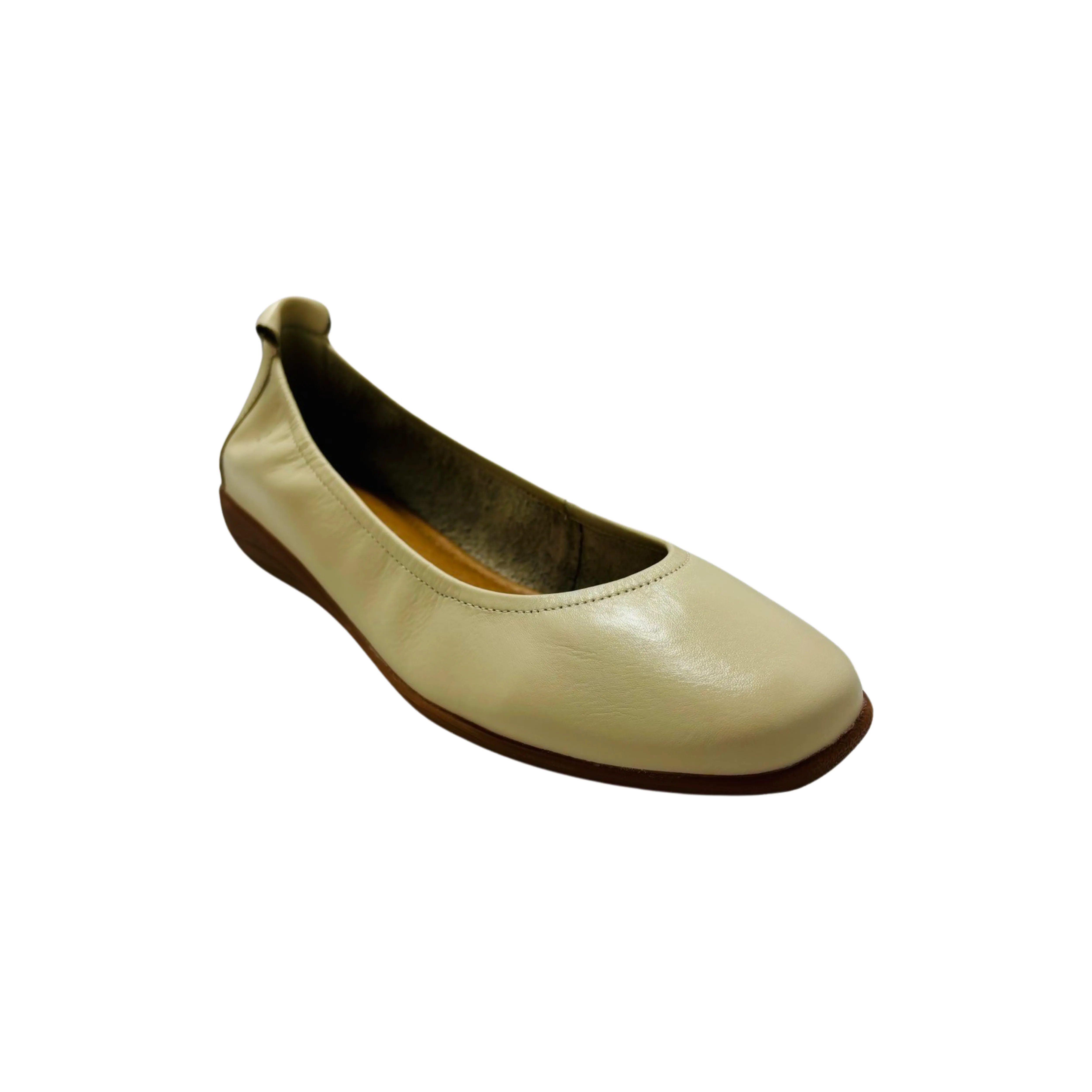 74801 Sand Leather Flat