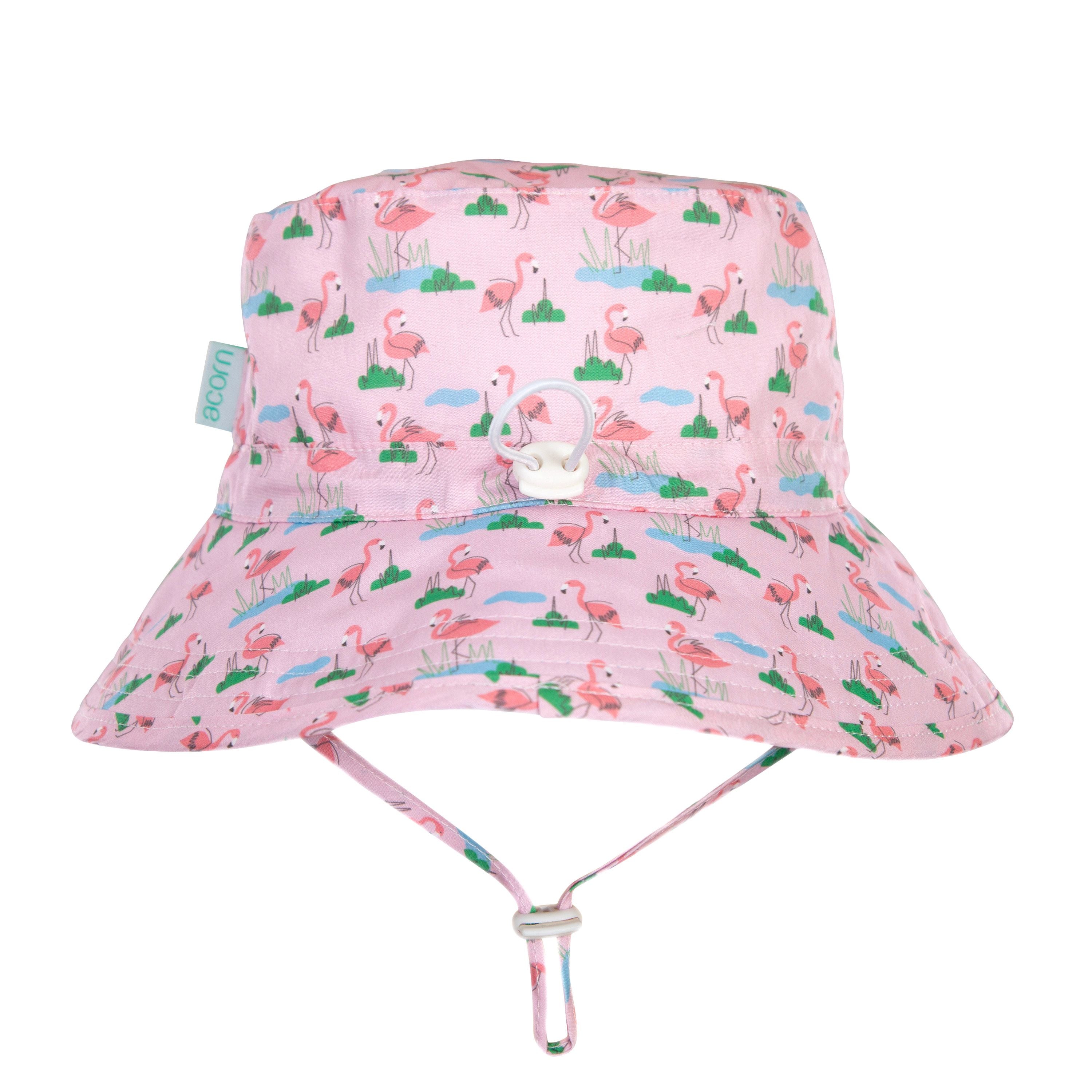 Acorn Kids Bucket Hat - DANCING FLAMINGO