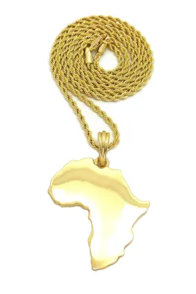 Africa Flat-Large (Gold)