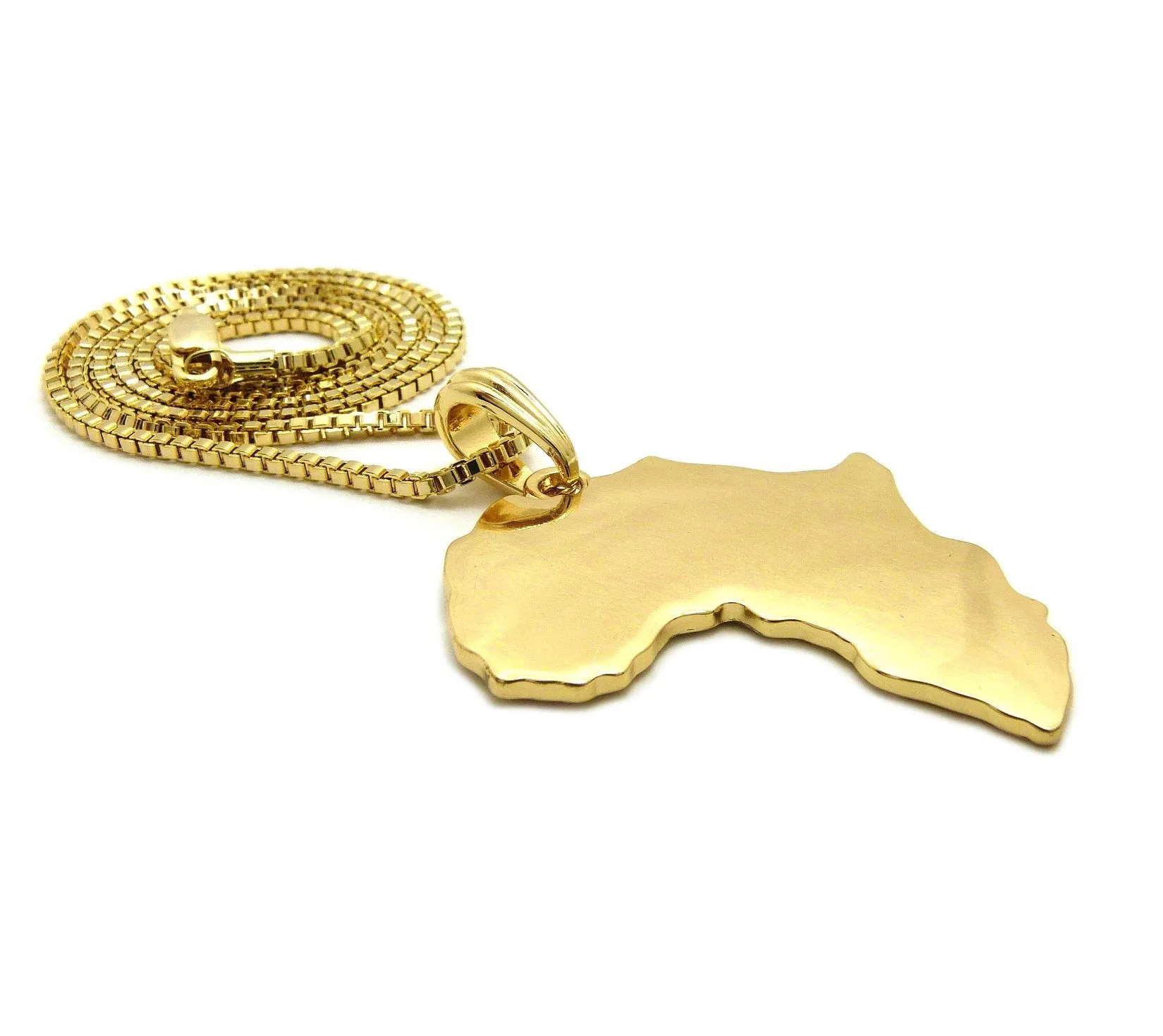 Africa Flat-Large (Gold)