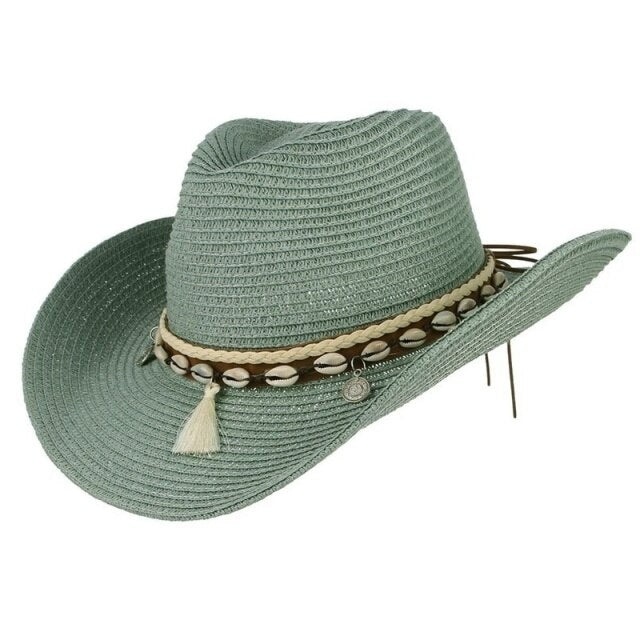 Ashore Shop Women or Men's Western Cowgirl Cowboy Hat Woven