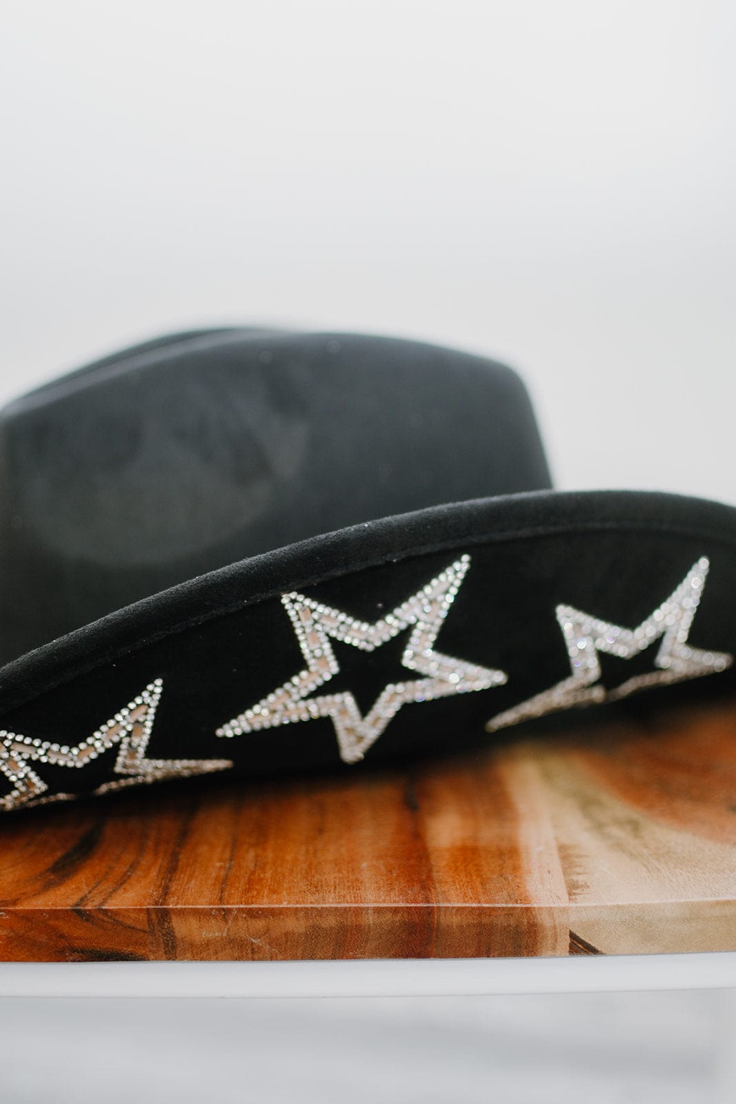 Black Glitz Star Cowgirl Hat