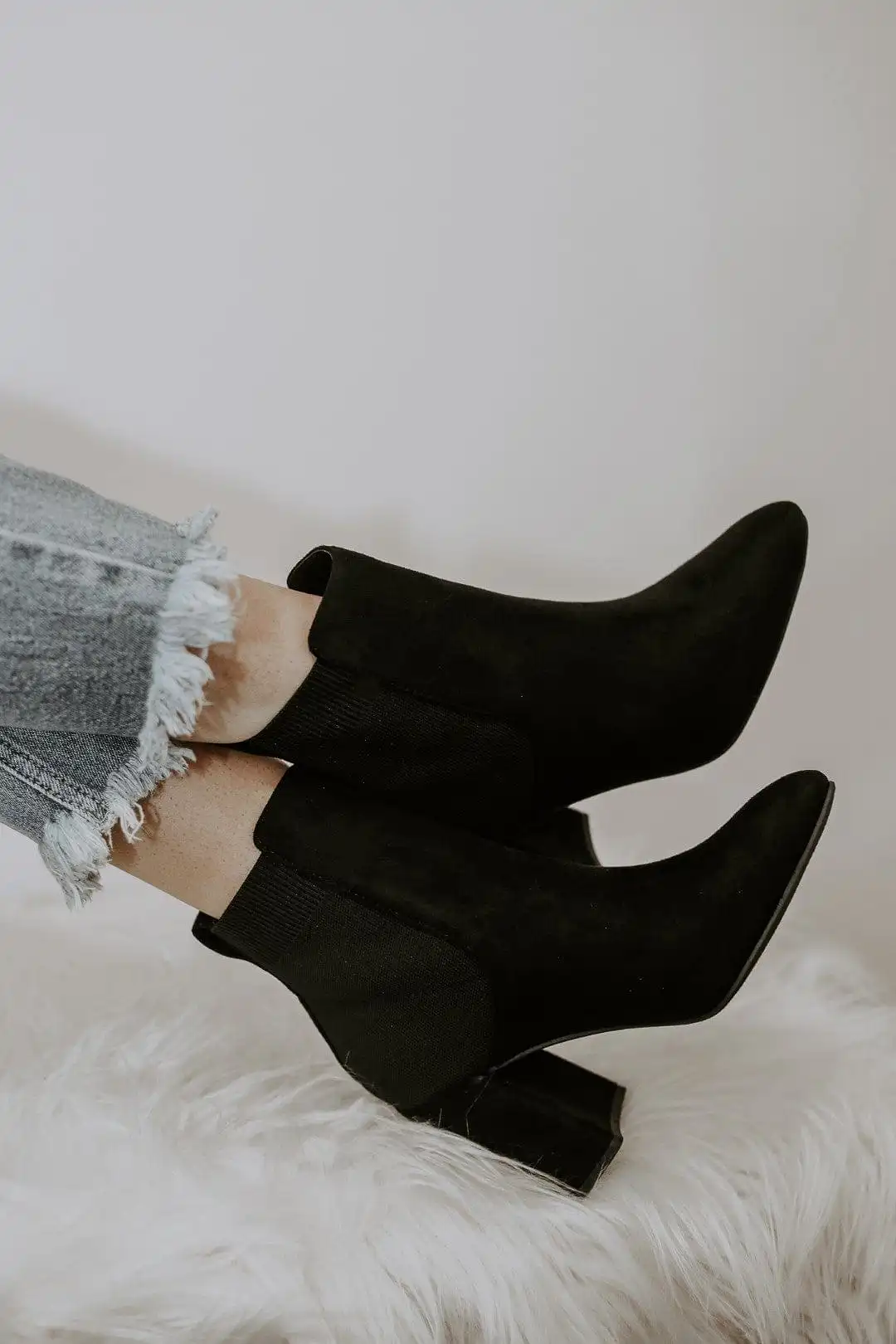 Black Main Girl Booties