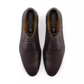 Brogue Dotted Oxfords-Brown