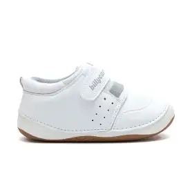 BROOKLYN white baby and toddler unisex sneakers