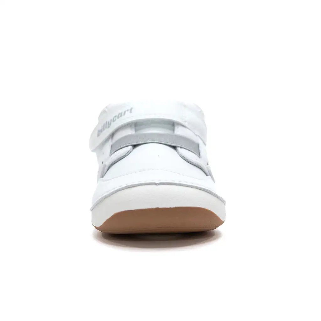 BROOKLYN white baby and toddler unisex sneakers