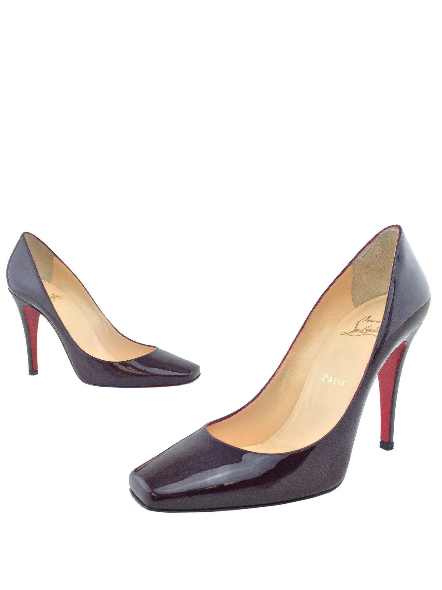 Christian Louboutin Patent Leather Particule Pumps Size 11 NEW