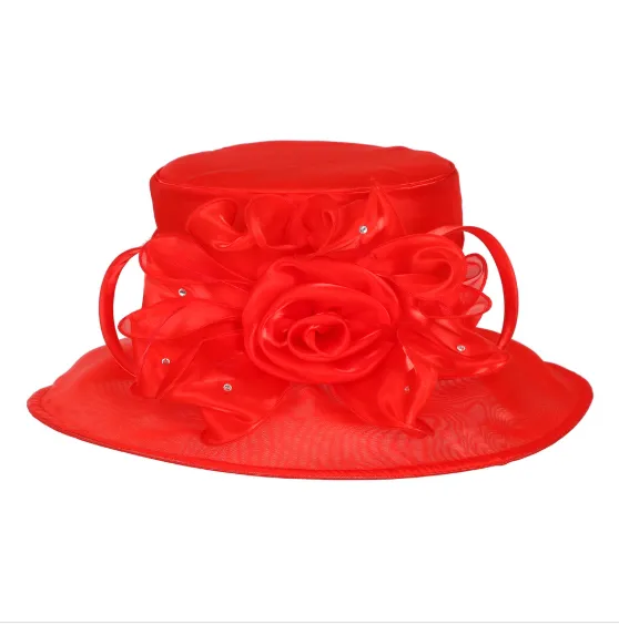 Elegant Rose Statement Fashion Hat