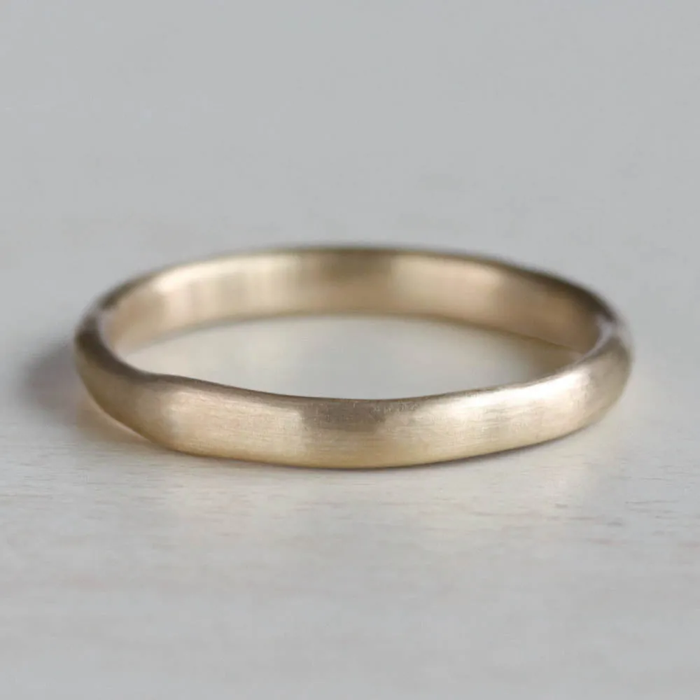 Flat Sculpted Stacking Ring