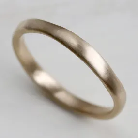 Flat Sculpted Stacking Ring