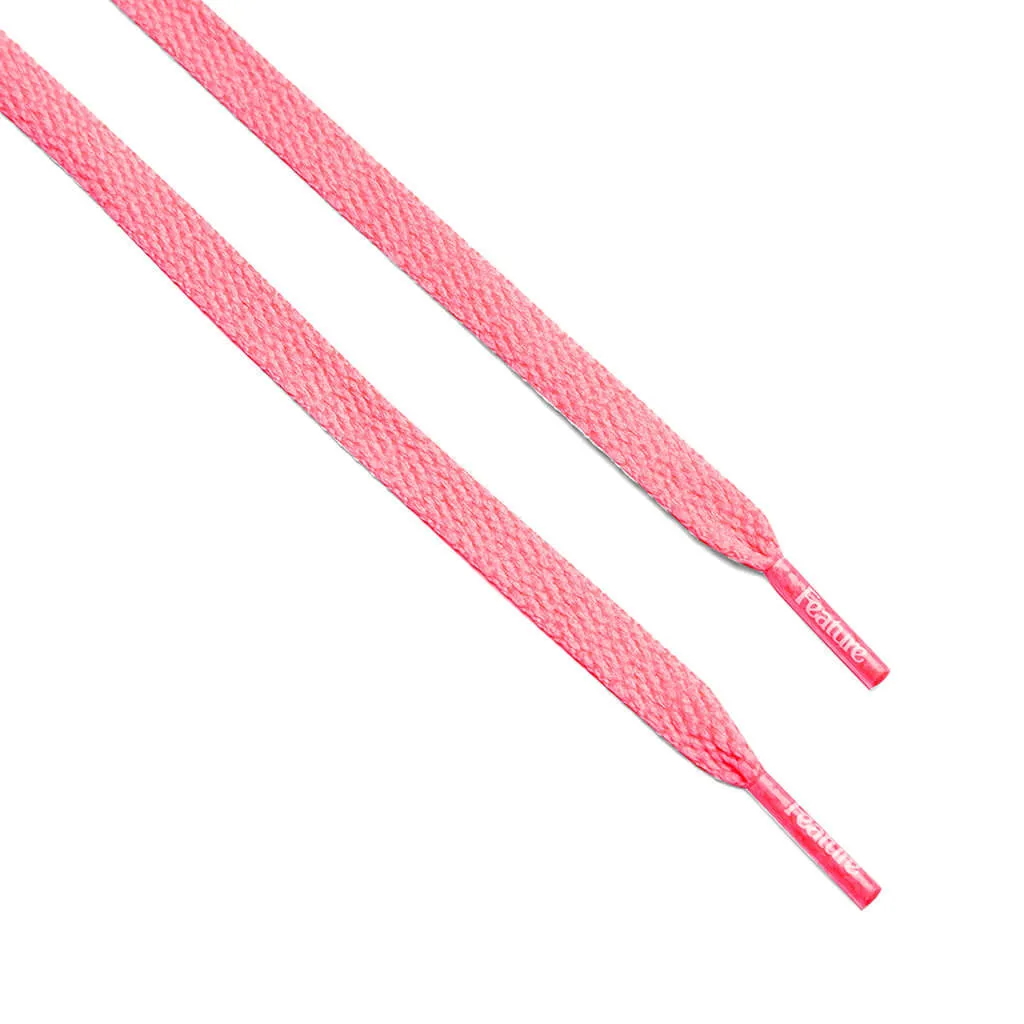 Flat Shoe Laces - Neon Pink