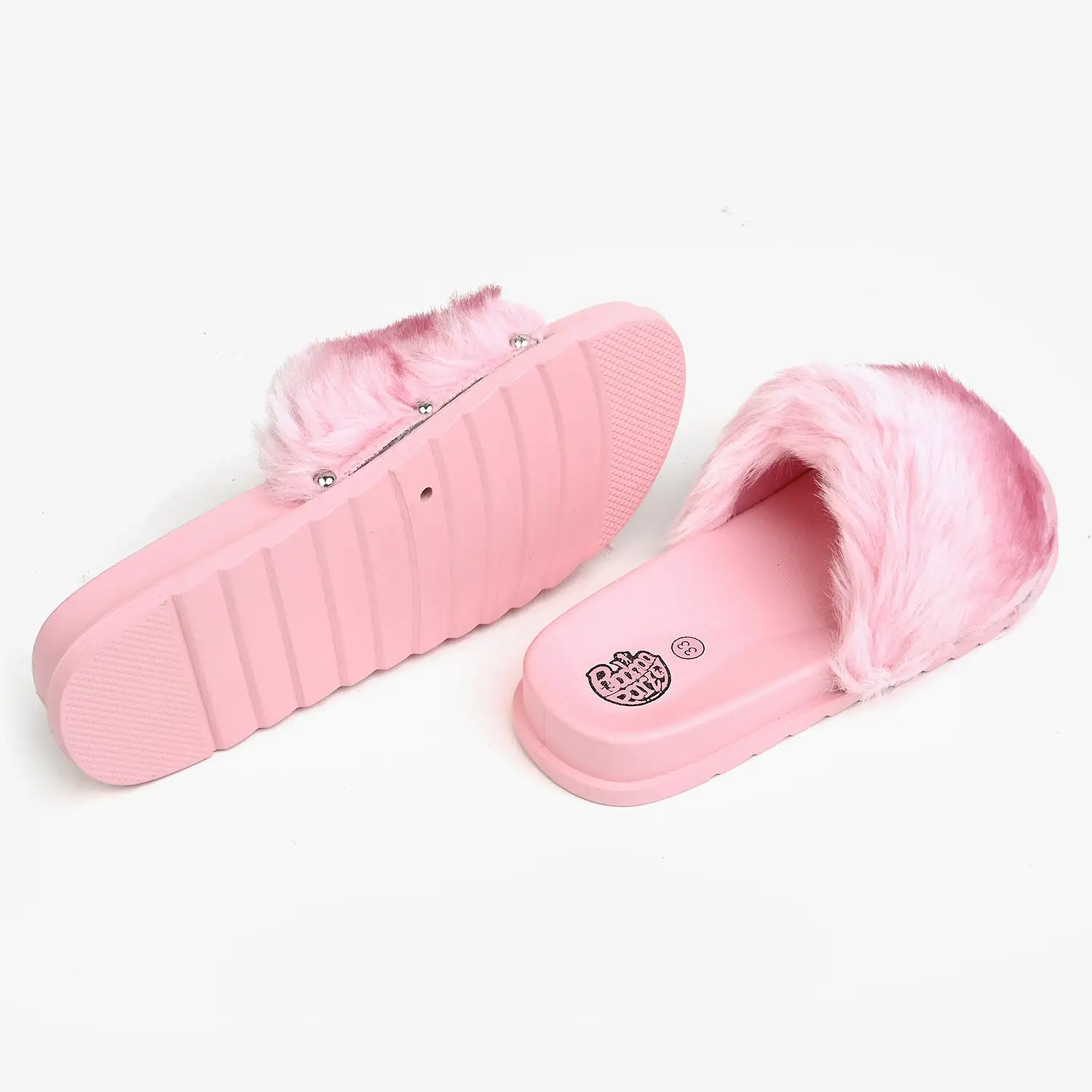 Girls Fur Slipper CL-21-Pink