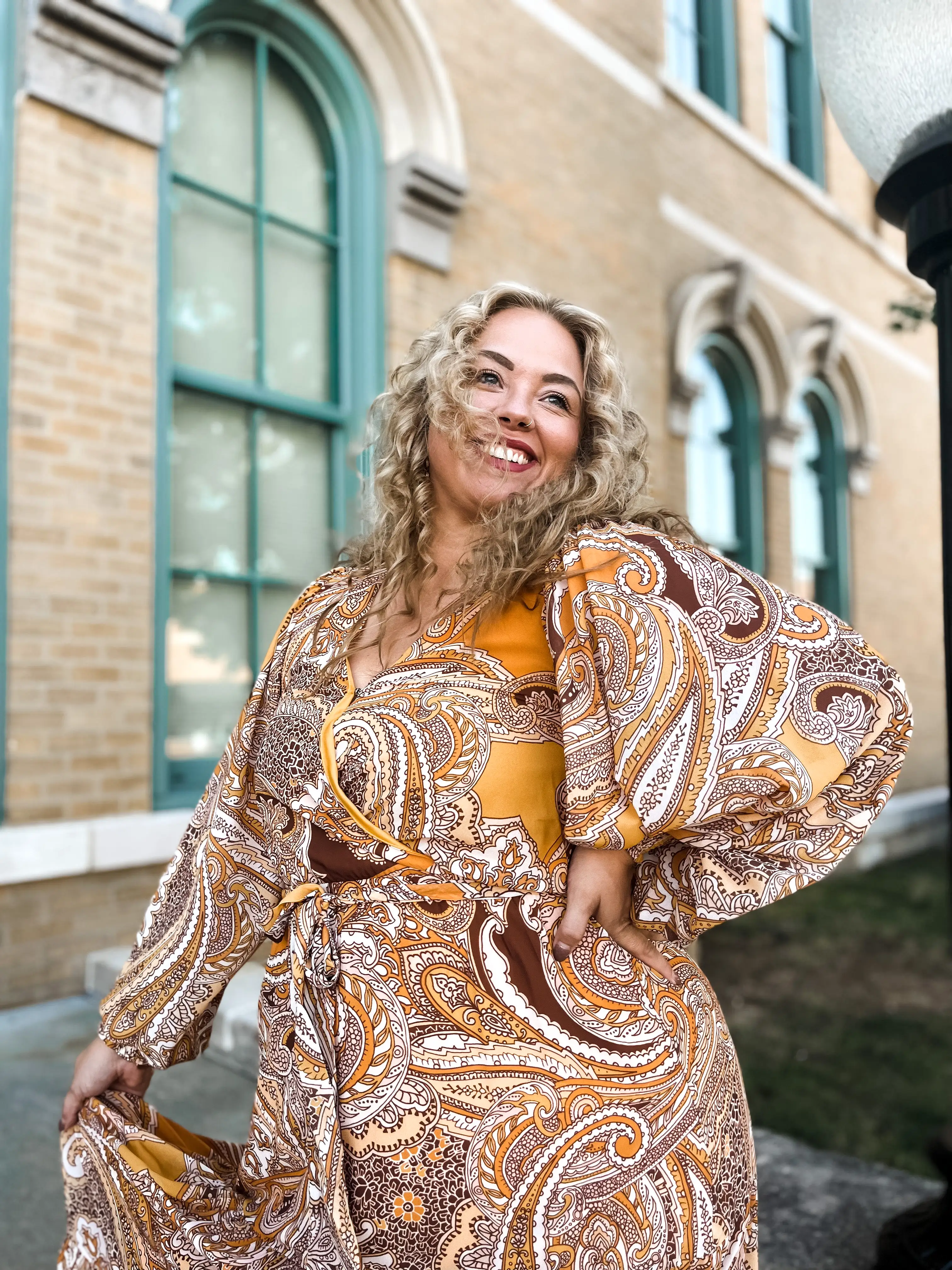 Glamorous In Gold Maxi Dress