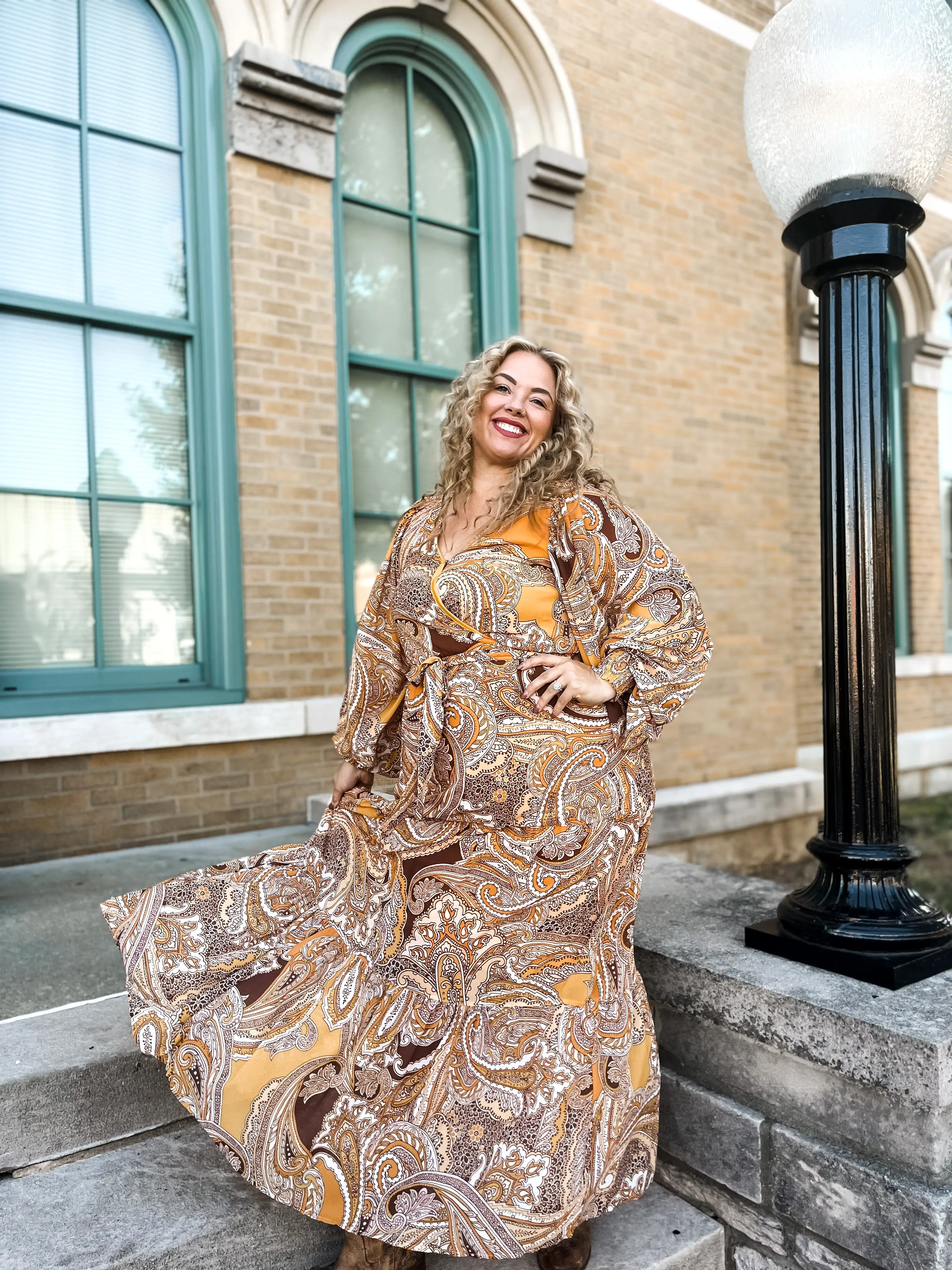 Glamorous In Gold Maxi Dress