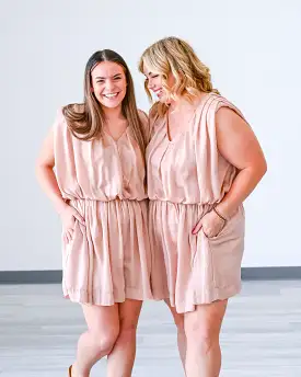 Goddess Rose Gold Romper