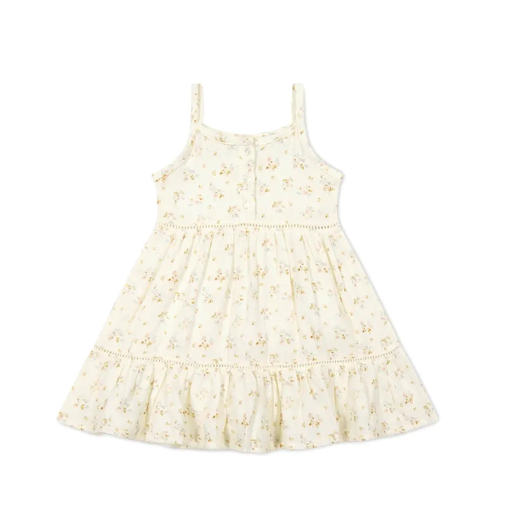 Jamie Kay - Organic Cotton Muslin Hazel Dress in Nina Watercolour Floral