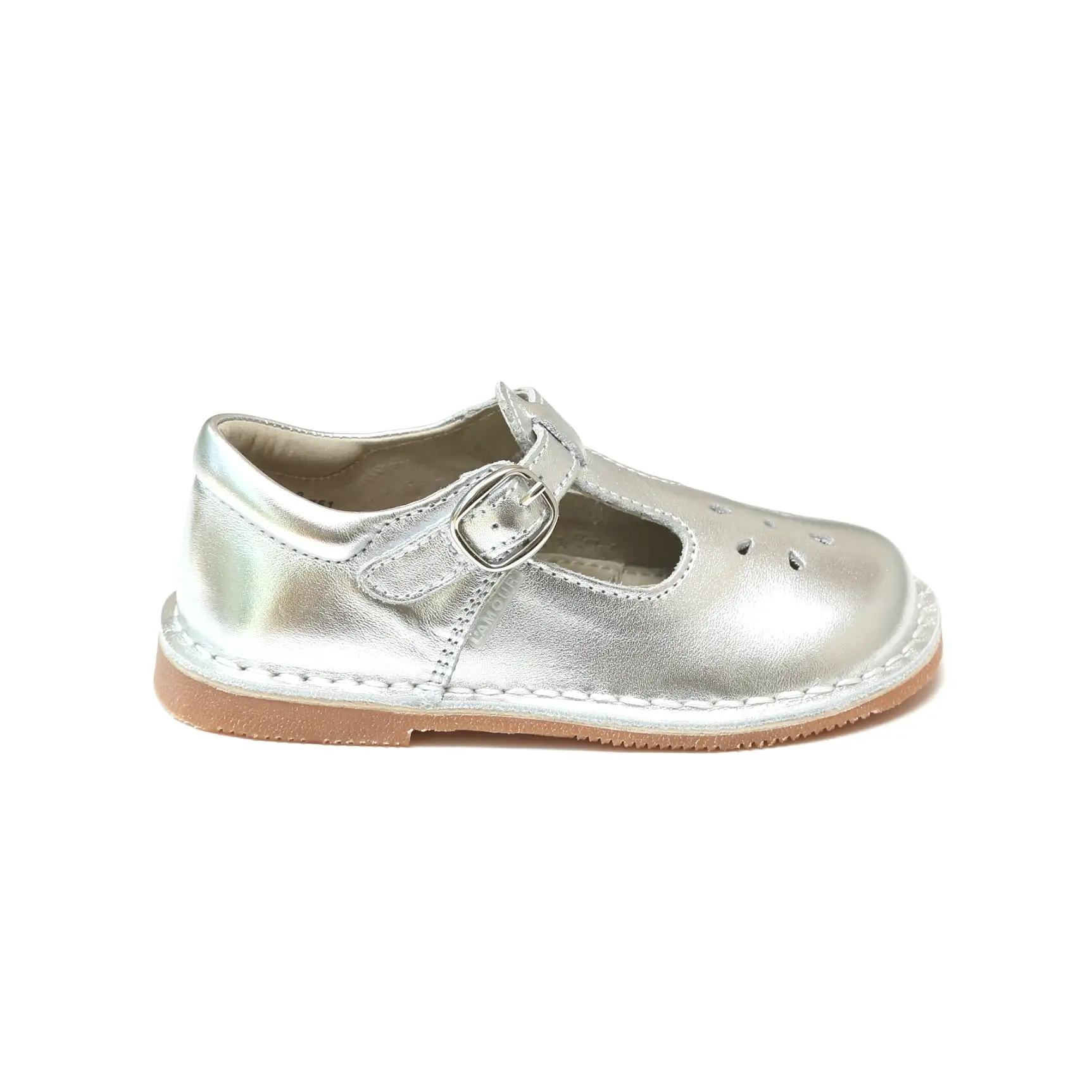 Joy Metallic Leather T-Strap Mary Jane