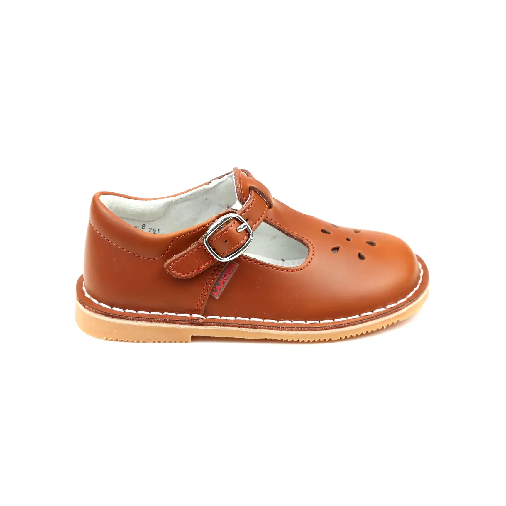 Joy Waxed Leather T-Strap Mary Jane