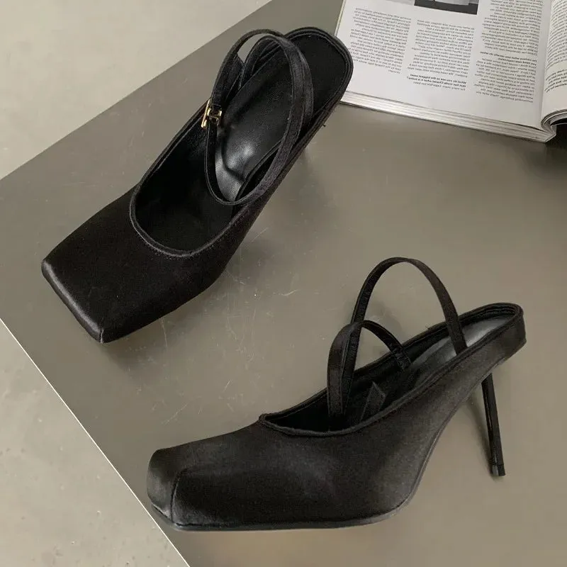 Kendra Square Toe Heel