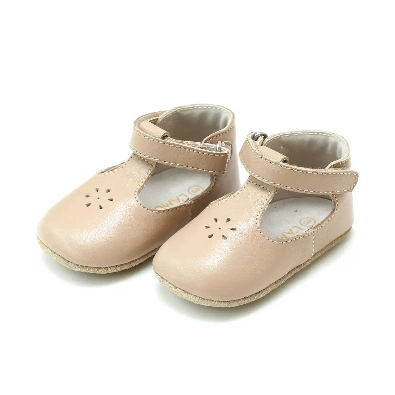 Lisette T-Strap Mary Jane Crib Shoe (Infant)