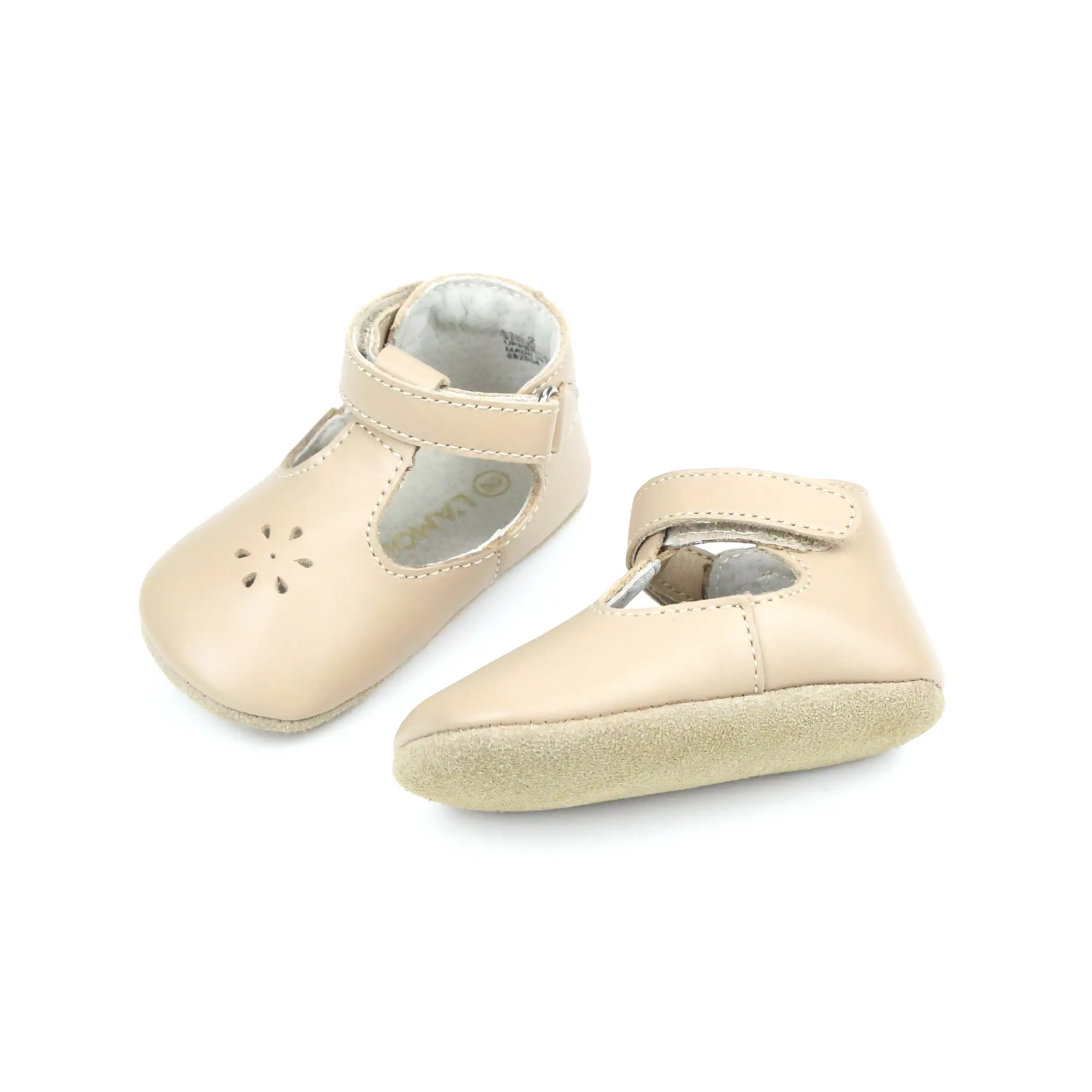 Lisette T-Strap Mary Jane Crib Shoe (Infant)