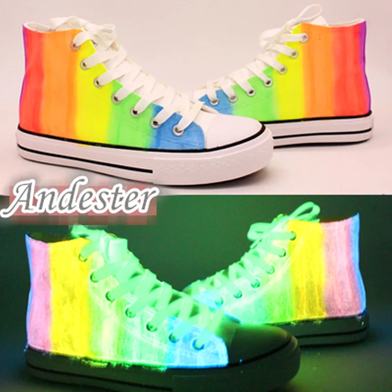 Luminous Hand-painted Canvas Shoes AD11705