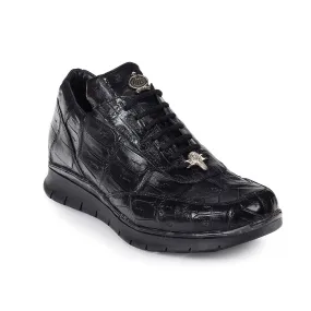 Mauri Men's Shoes Baby Croc Black Sneakers Art 8932/3 (MA4675)