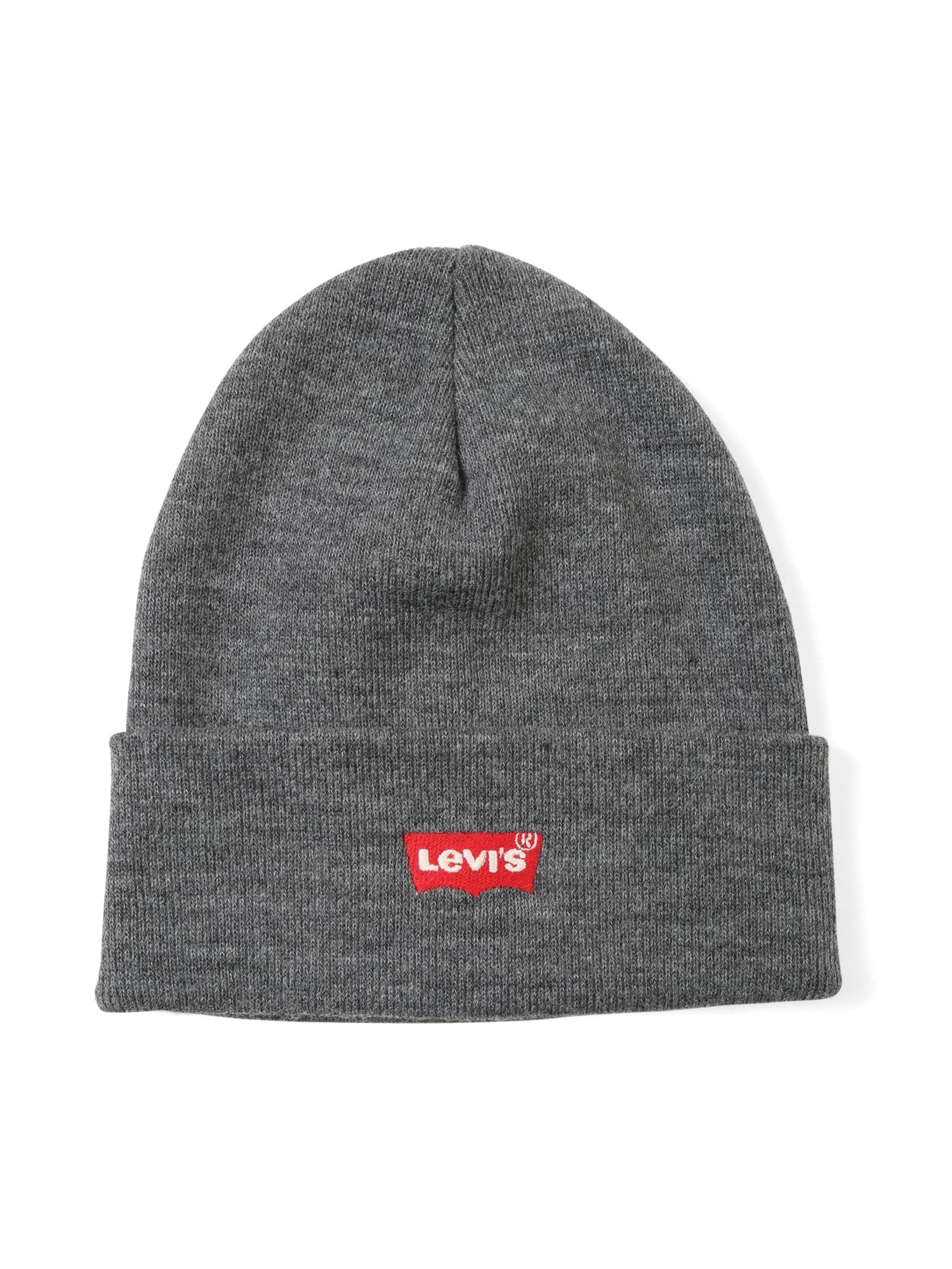 Mens Levi's 'Red Batwing' Embroidered Beanie Hat