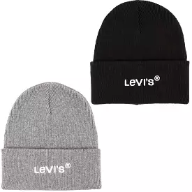 Mens Levi's 'Wordmark' Beanie Hat