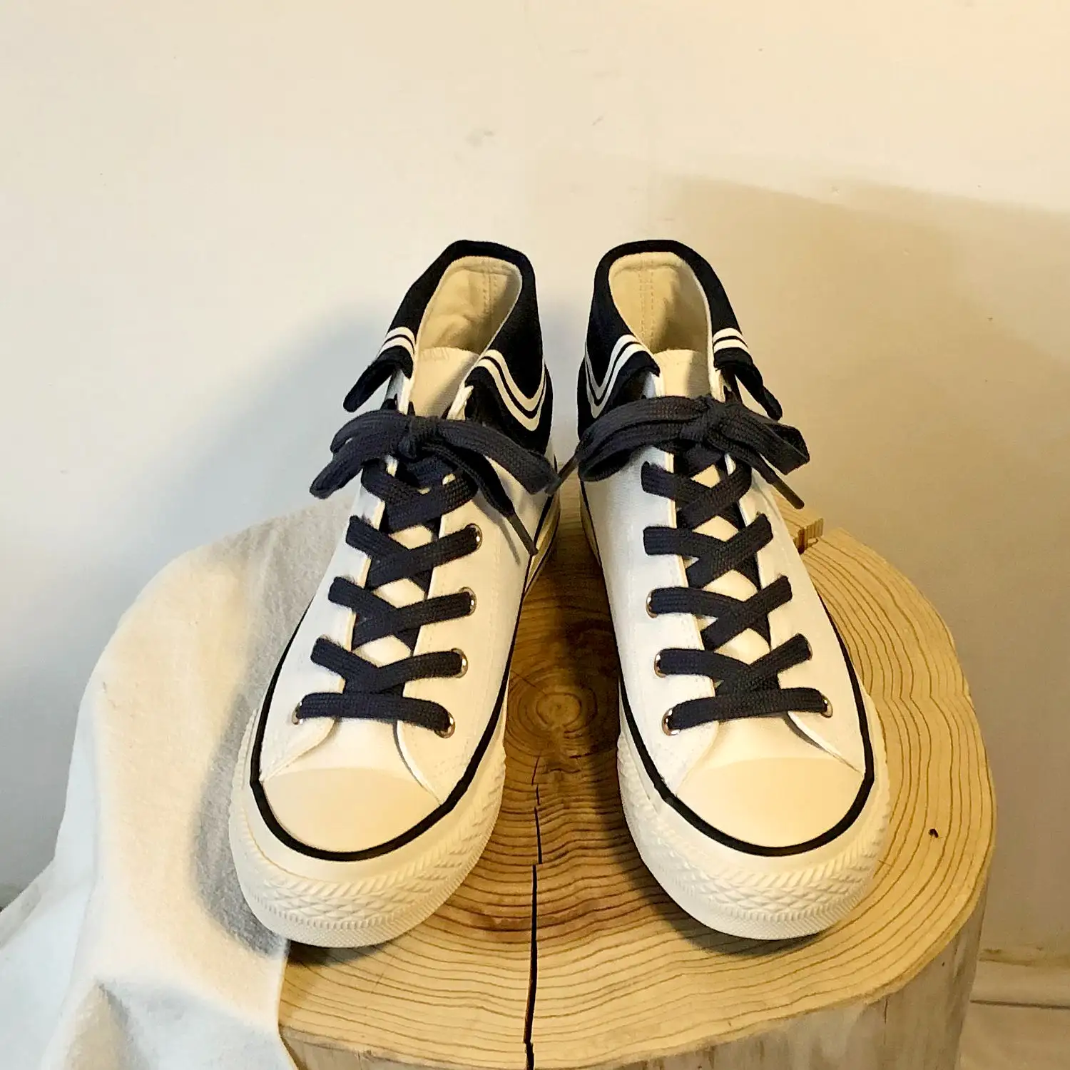 Navy Canvas Shoes AD210129