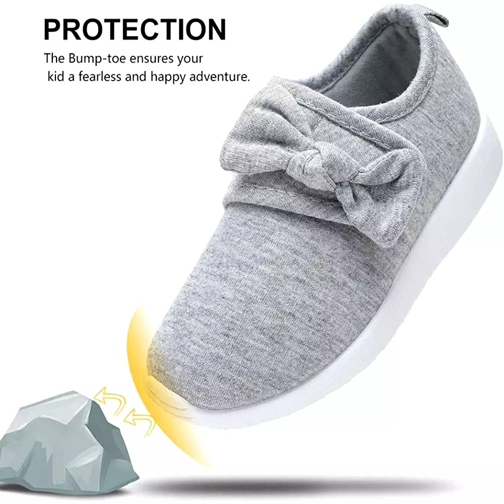 Nerteo Toddler Girl Shoes Lightweight Slip On Sneakers for Kids