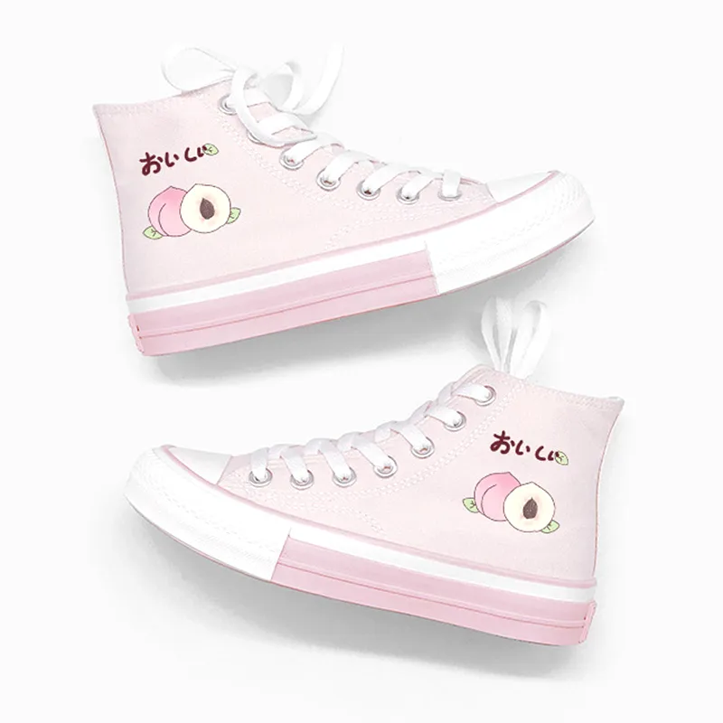 Peach Avocado Milk Canvas Shoes AD11892