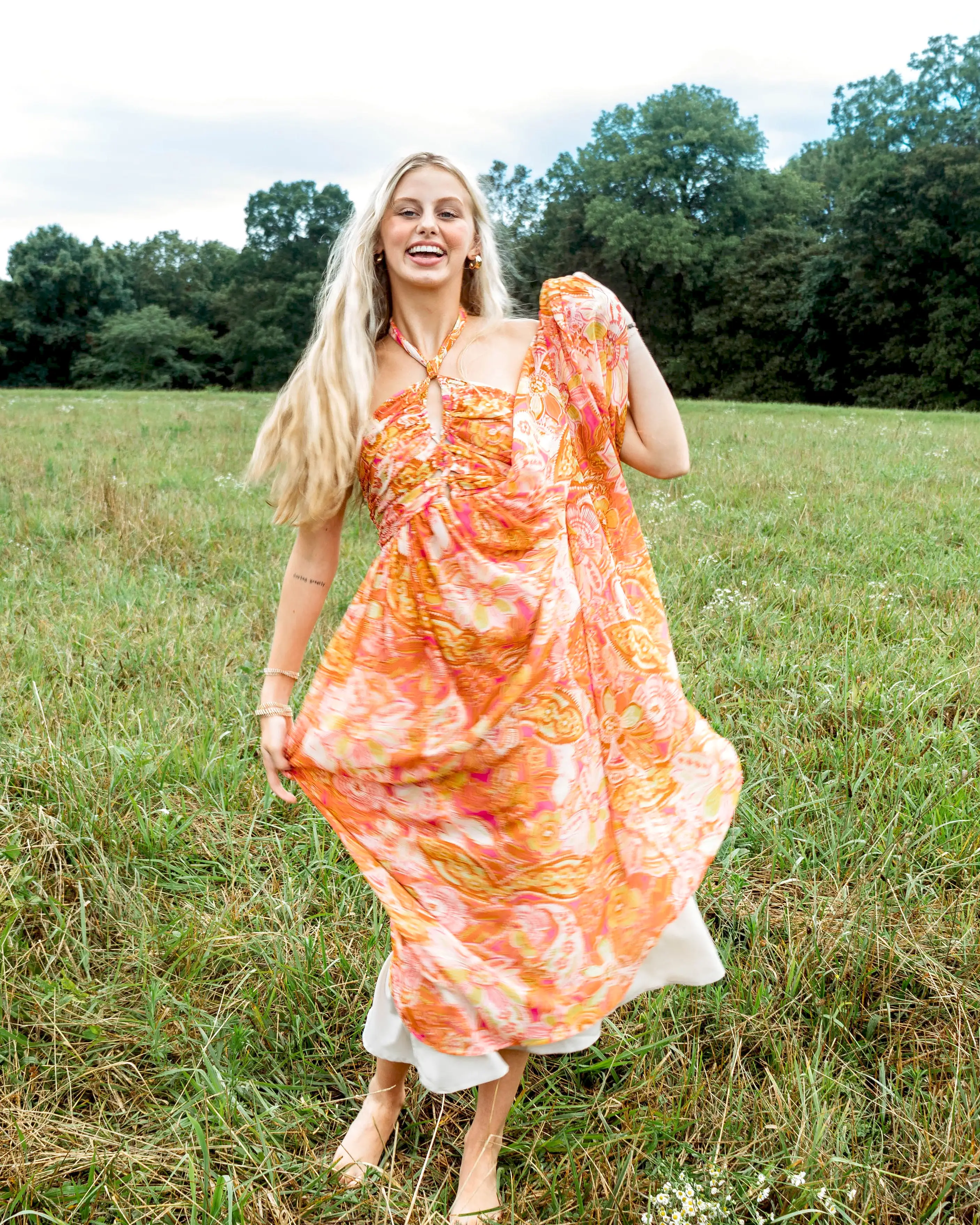 Pink Lemonade Halter Dress