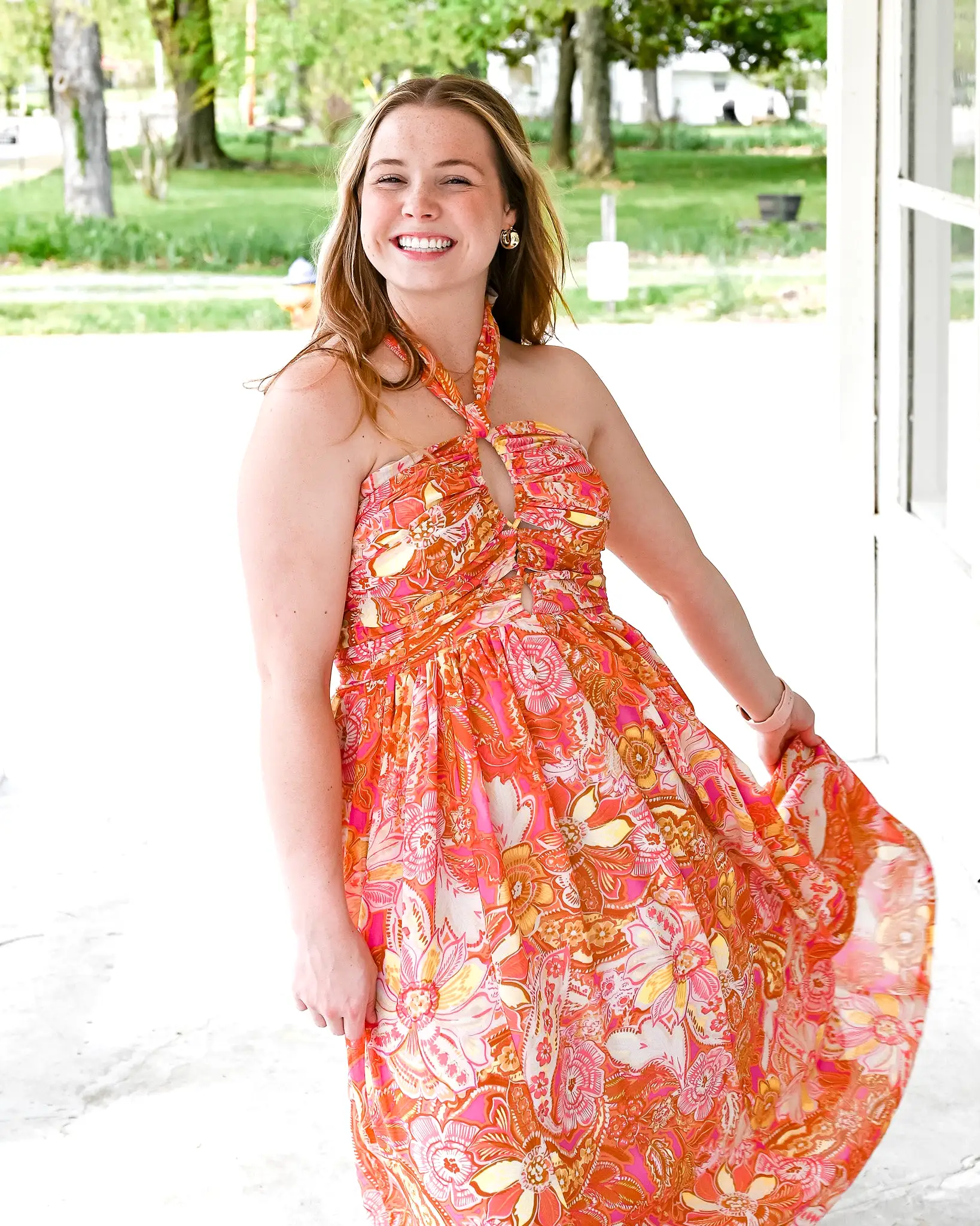 Pink Lemonade Halter Dress