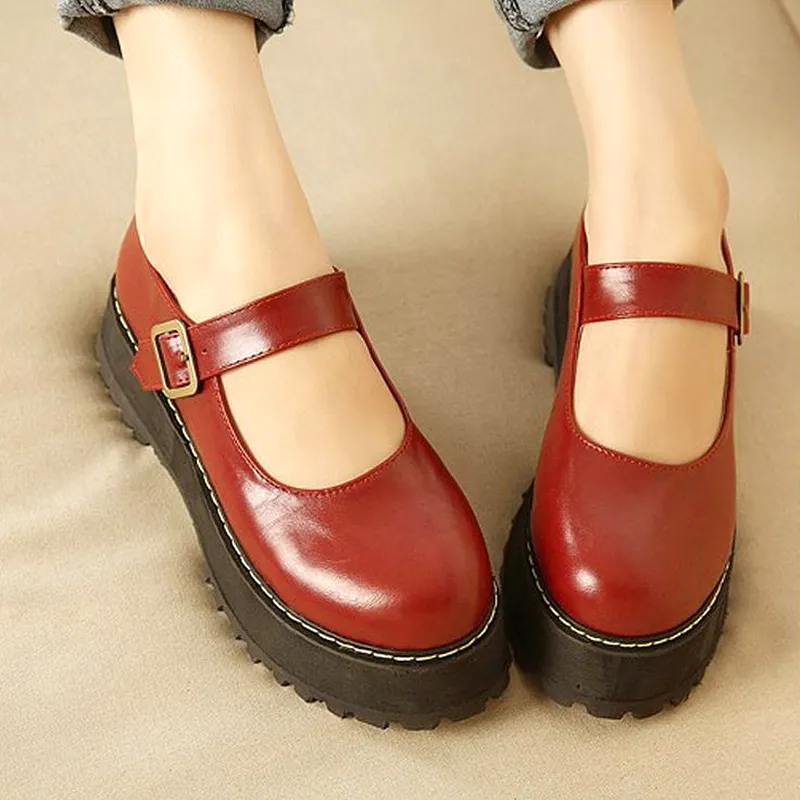 Retro Lolita Platform Shoes AD12029