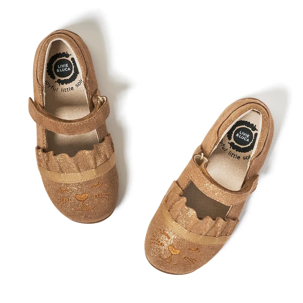 ROAM Ballet Flat | Beige Shimmer