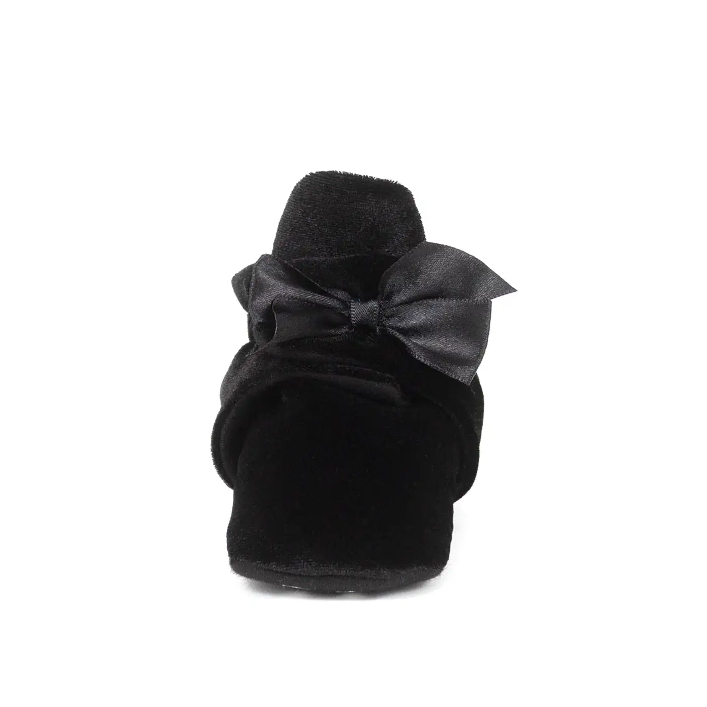 Robeez Black Holiday Bow Snap Booties