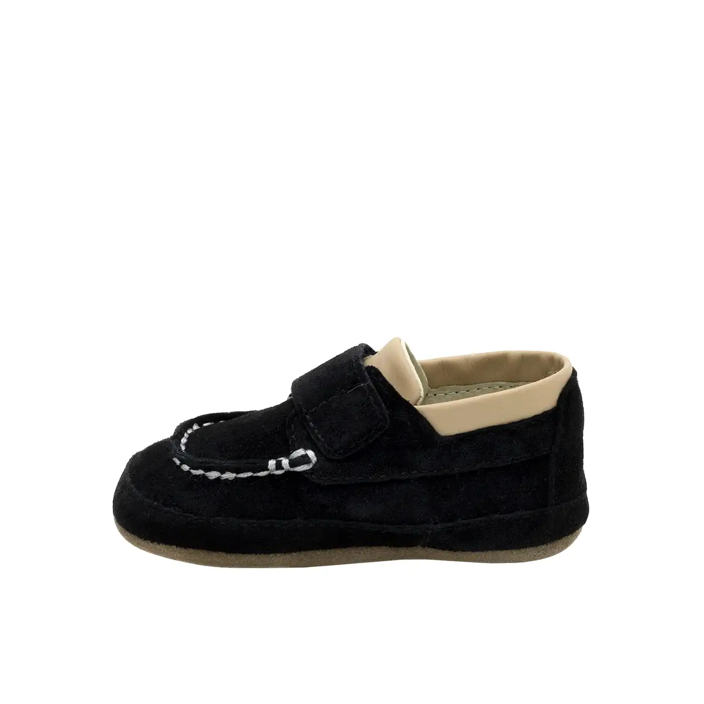 Robeez Black Nubuck Boden First Kicks Baby Shoe