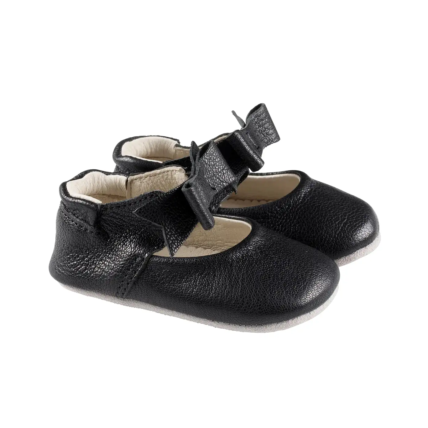 Robeez Black Sofia First Kicks Baby Shoe