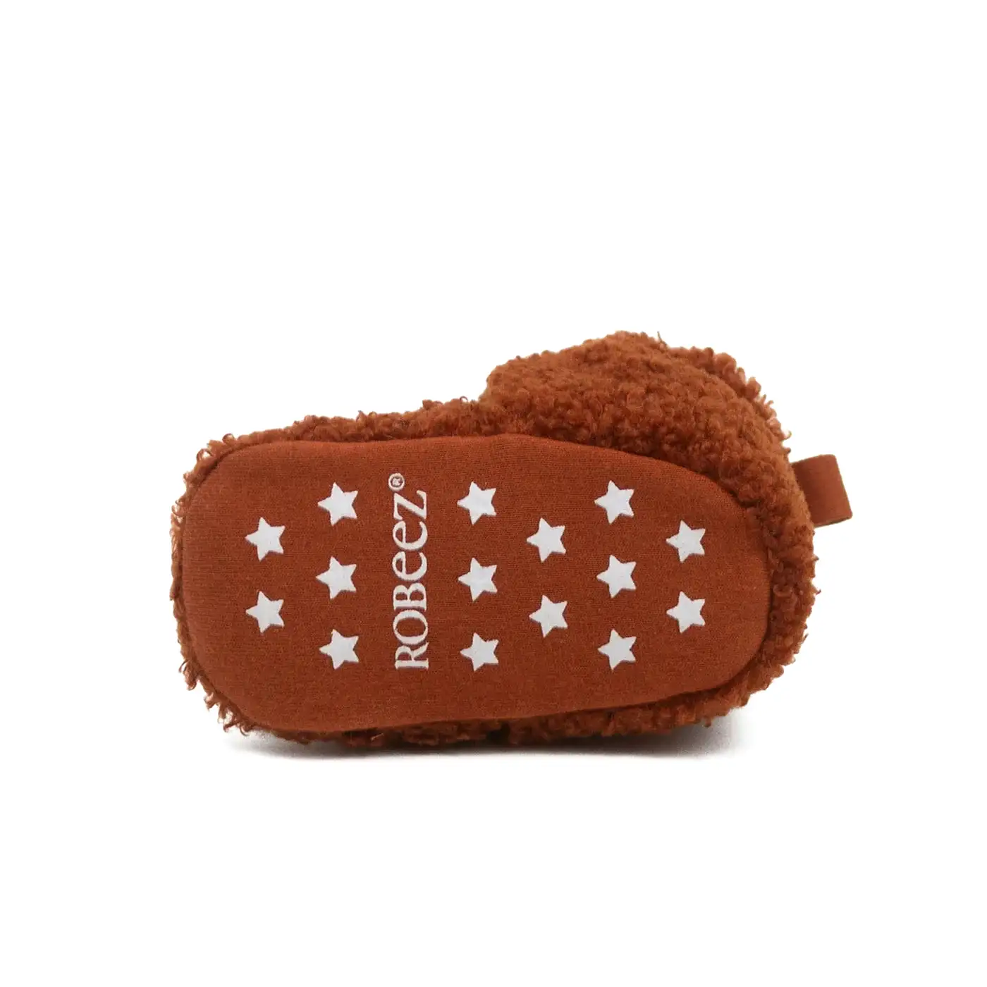 Robeez Sherpa Rust Snap Booties