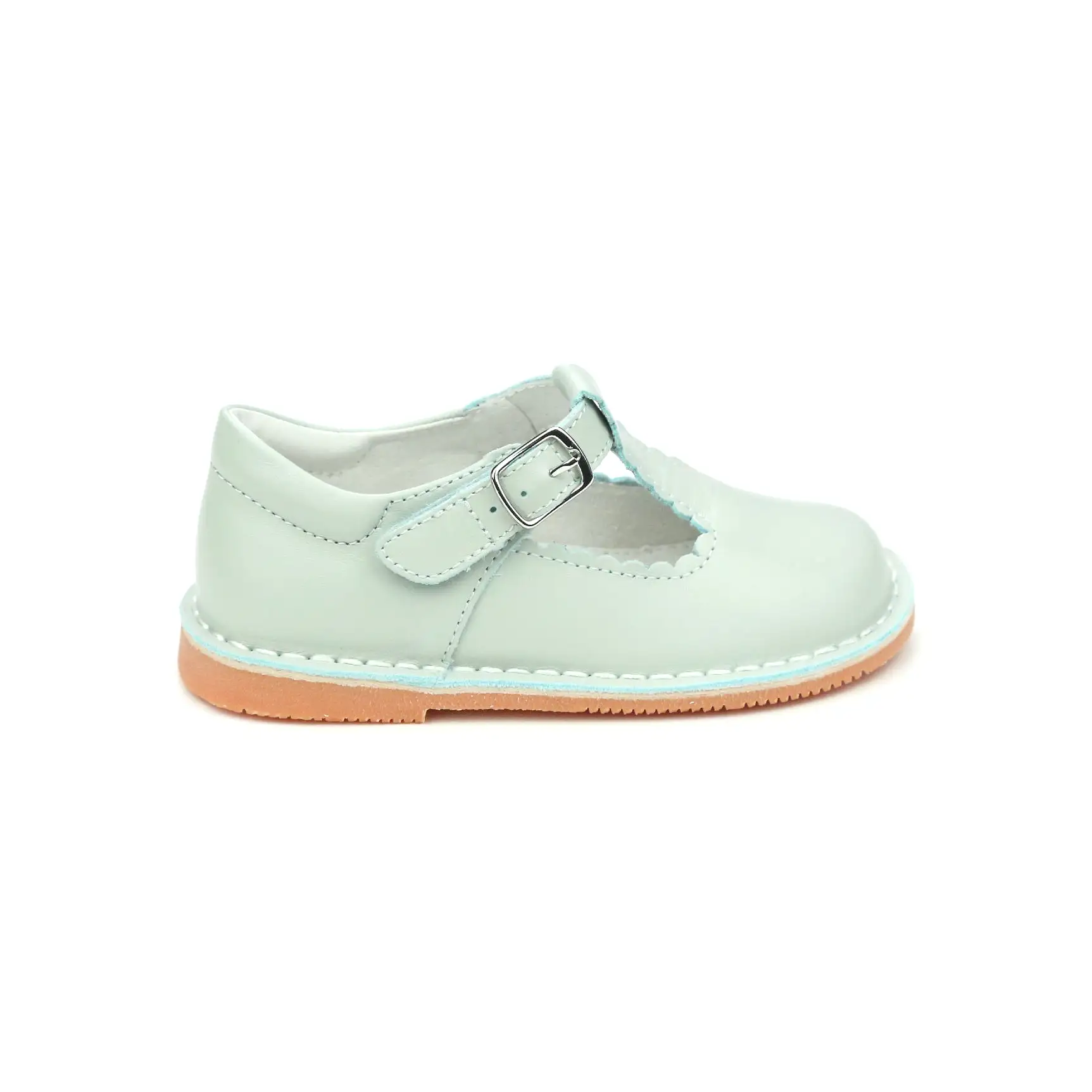 Selina Pastel Scalloped T-Strap Mary Jane