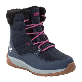 shoes Jack Wolfskin Polar Wolf Texapore High - Dark Blue/Grey - girl´s