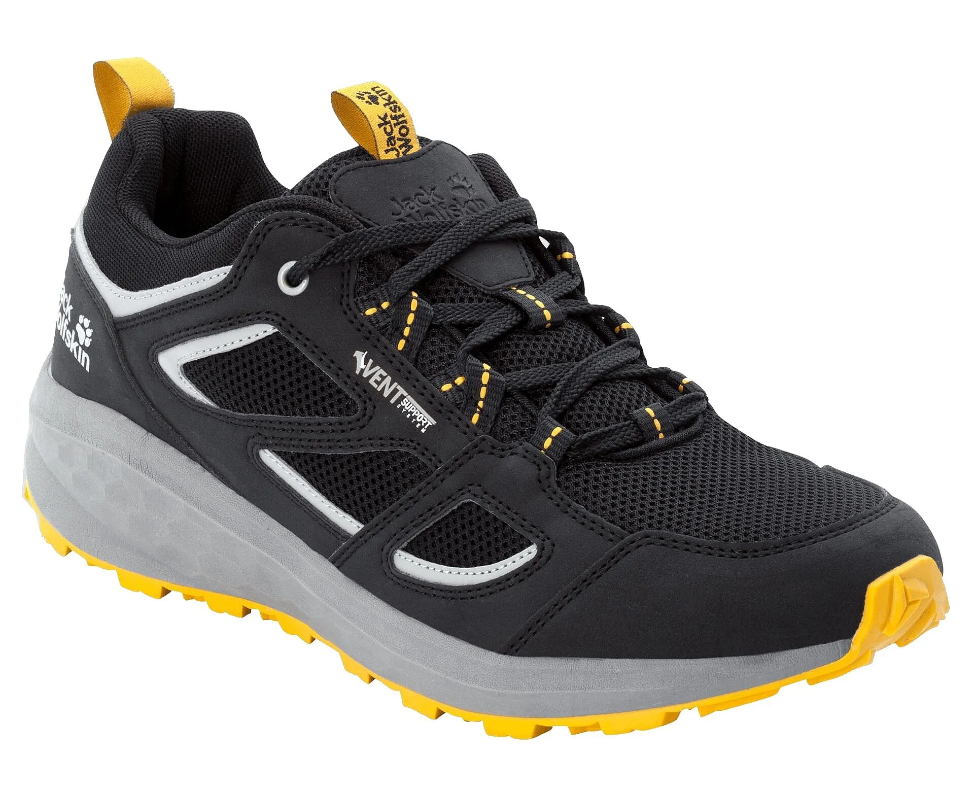 shoes Jack Wolfskin Vojo 3 Vent Low M - Phantom/Burly Yellow XT - men´s