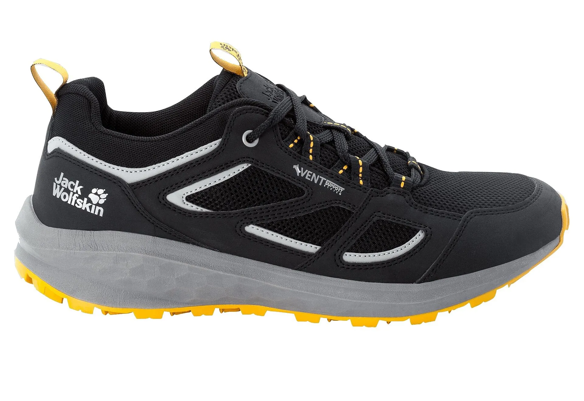 shoes Jack Wolfskin Vojo 3 Vent Low M - Phantom/Burly Yellow XT - men´s