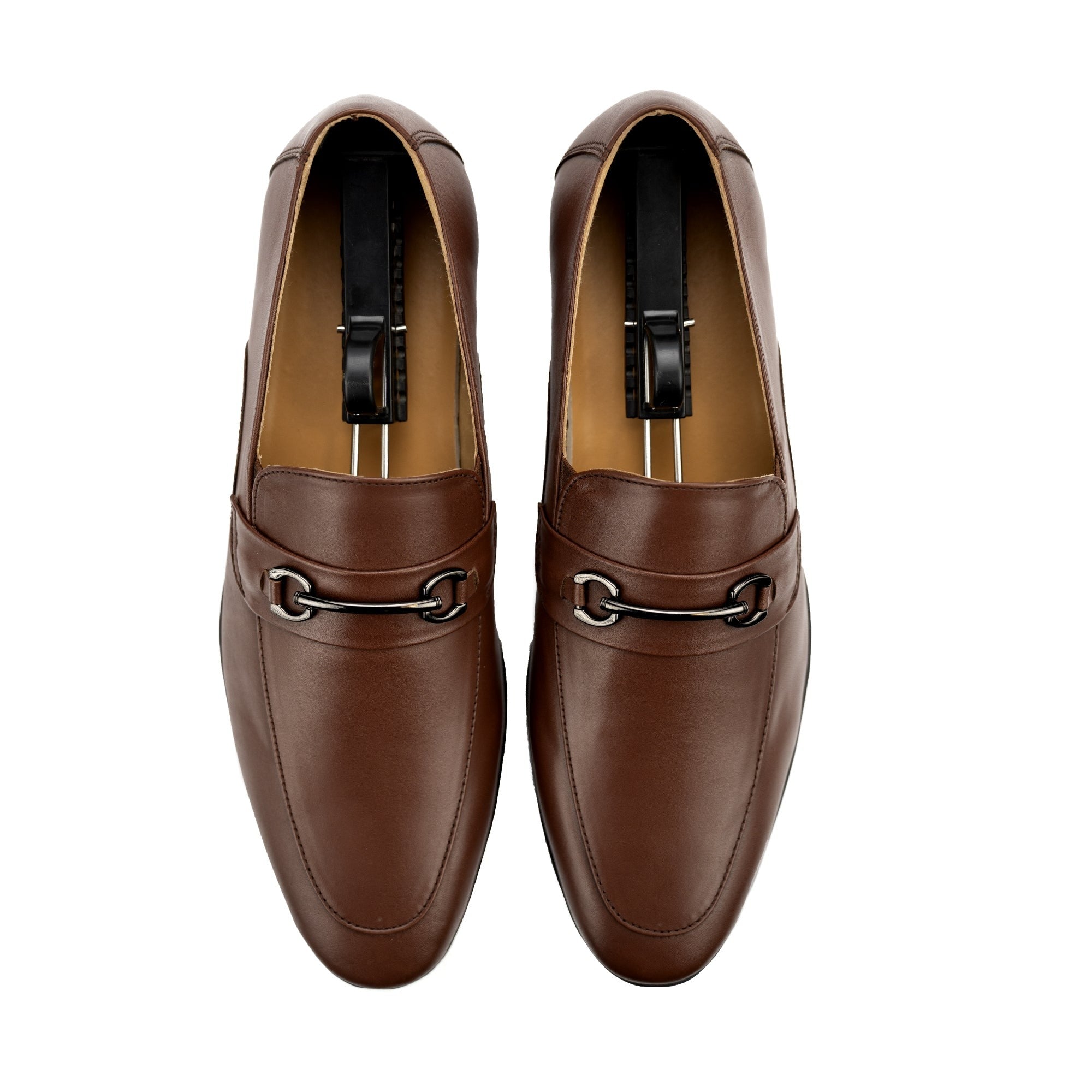 Smart & Sleek Loafers-Coffee