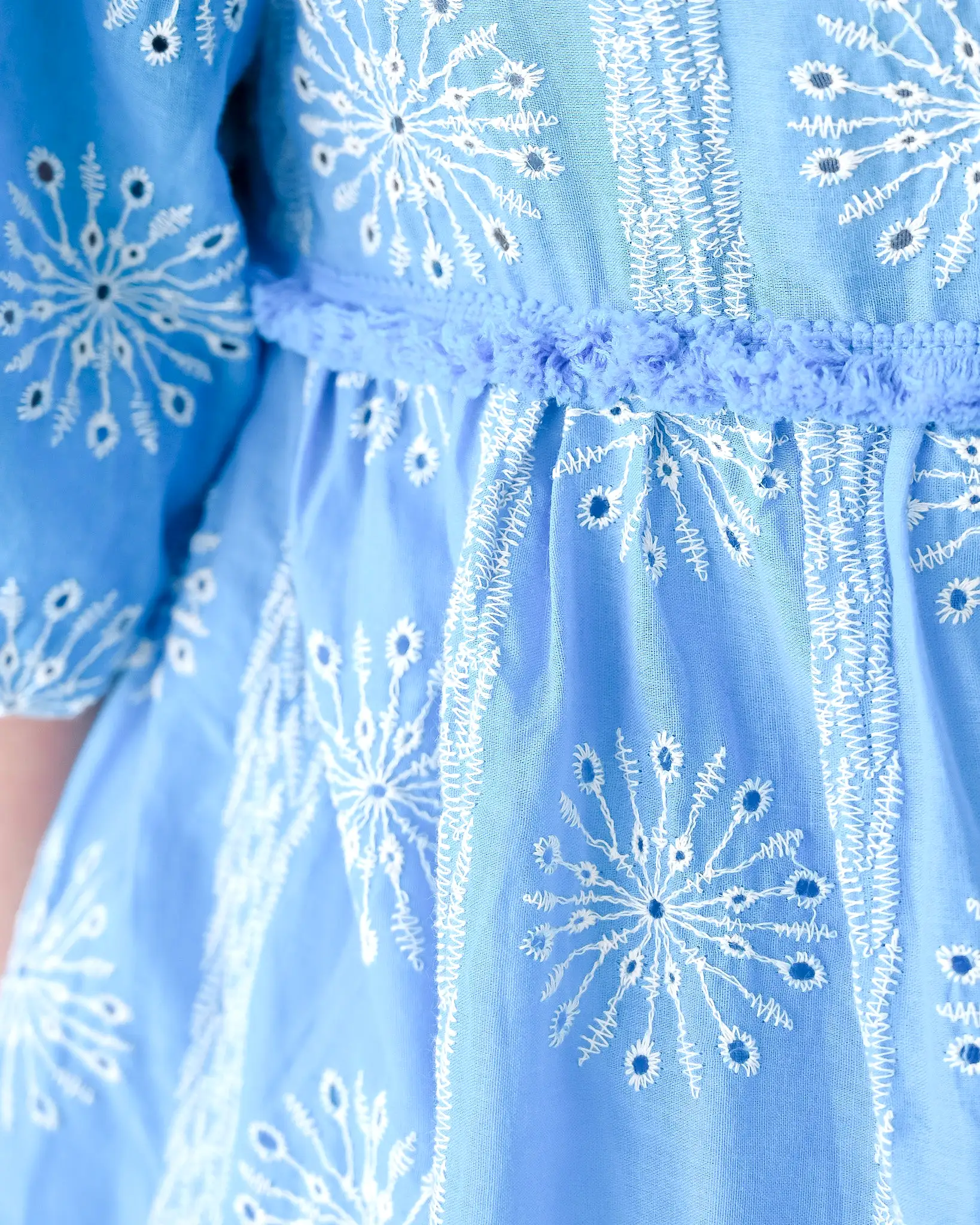 Starry Burst Scalloped Edge Dress