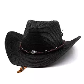 Summer Western Cowboy Hat Men Women New Fashion 2022 Outdoor Beach Sun Caps Straw Hat Sombrero Hombre Cowgirl Jazz Cap