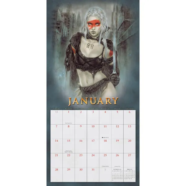 The Fantasy Art of Royo Wall Calendar