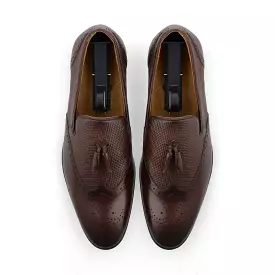 Unique Tassel Brogue Loafers-Brown